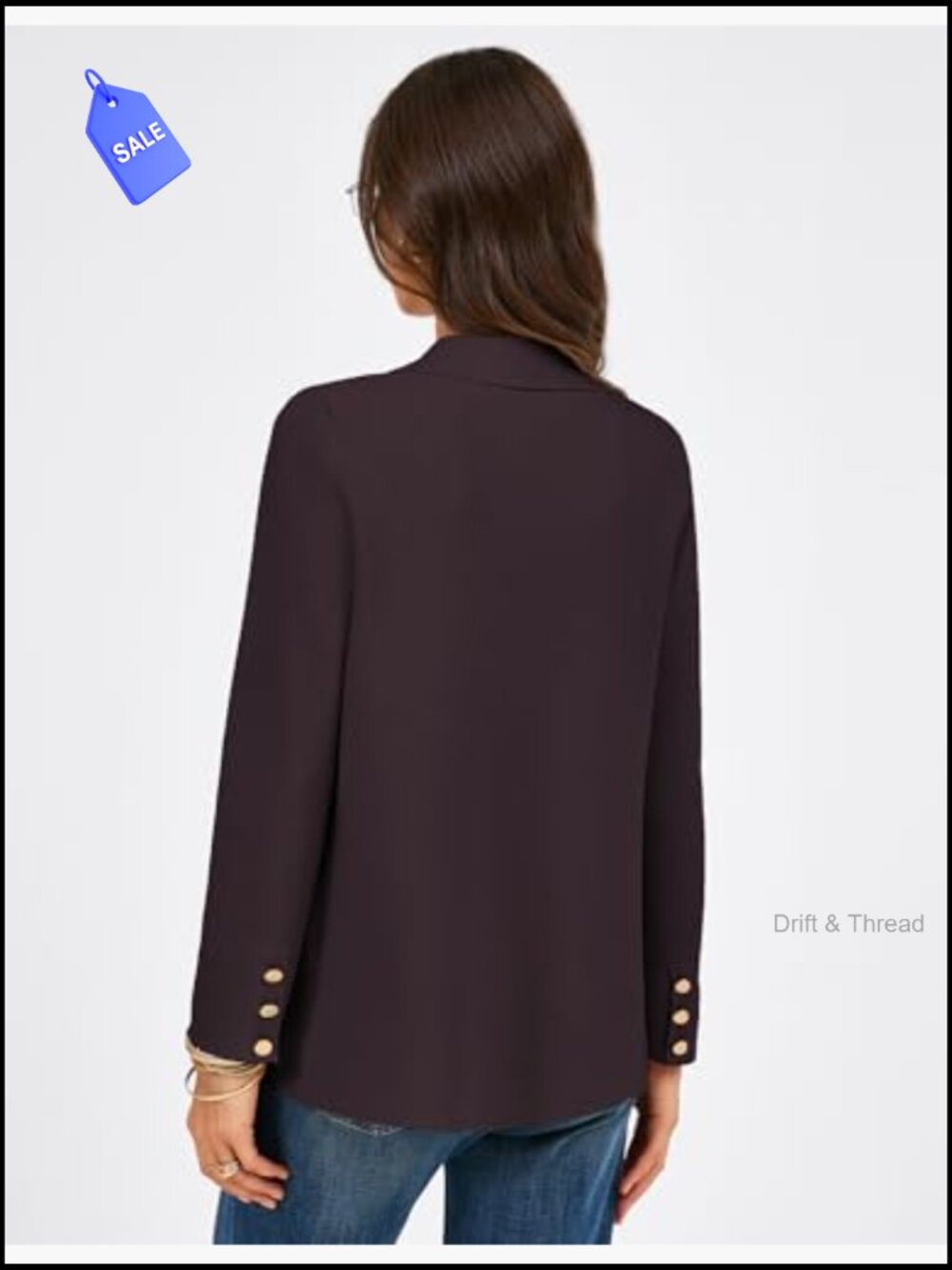 Lightweight Knit Blazer with Pockets for Business Casual Office Wear - Picture 6 of 7
